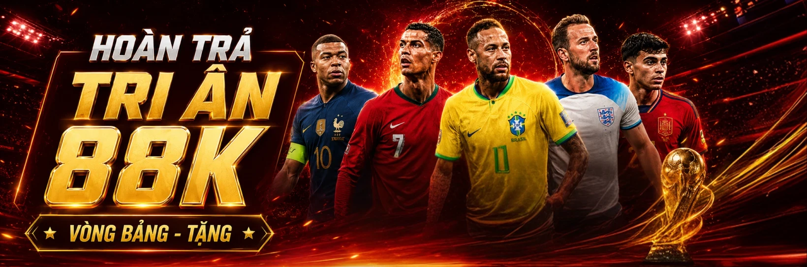K88 Phát Thưởng Độc Quyền World Cup - Tri Ân Vòng Bảng Tặng 88K